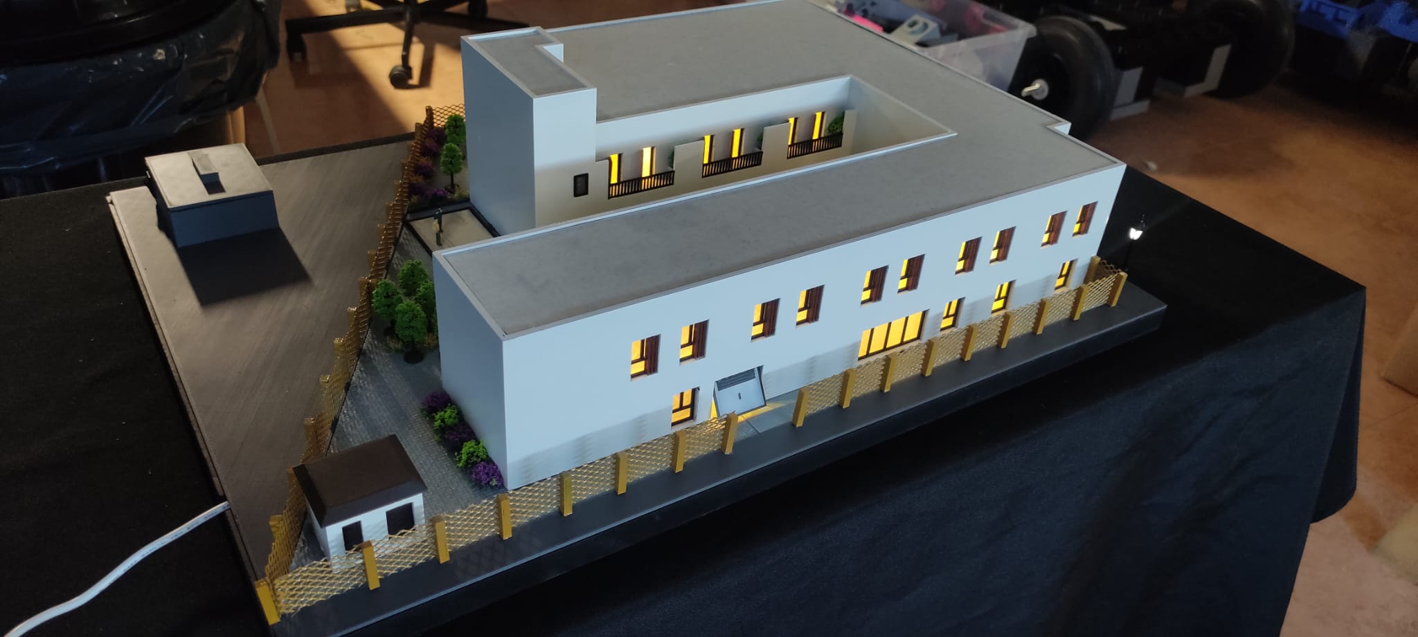 Maqueta de edificio residencial impresa en 3D